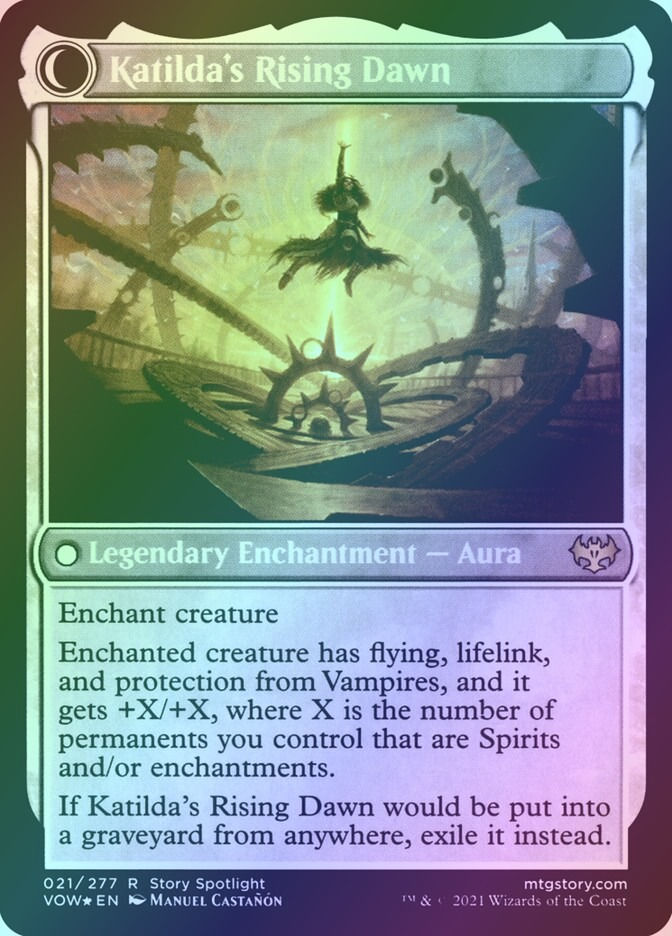 Katilda, Dawnhart Martyr // Katilda's Rising Dawn (PVOW) (21s) / Foil — cara 2 de 2