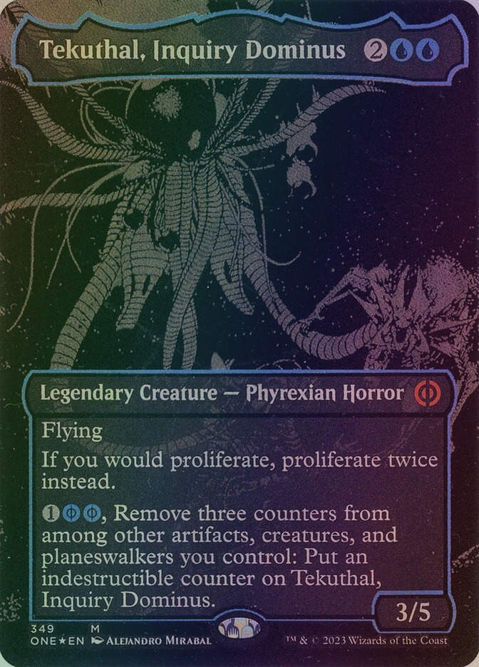 Tekuthal, Inquiry Dominus (ONE) (349) / Borderless / Oil Slick Foil