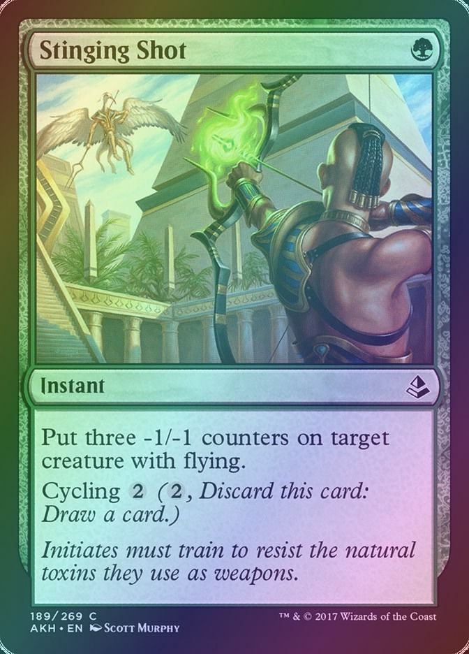Stinging Shot (AKH) (189) / Foil