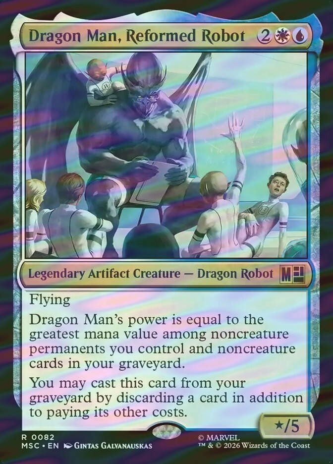Dragon Man, Reformed Robot (MSC) (82) / Surge Foil