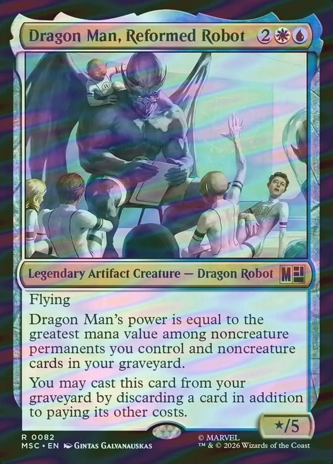Dragon Man, Reformed Robot (MSC) (82) / Surge Foil
