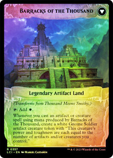 Thousand Moons Smithy // Barracks of the Thousand (lci) / Foil — cara 2 de 2