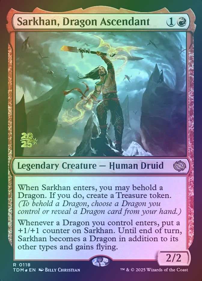Sarkhan, Dragon Ascendant (PTDM) (118s) / Foil