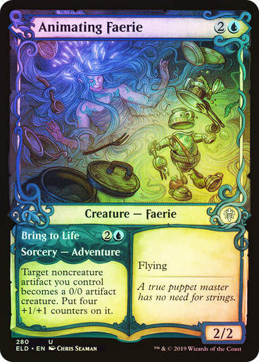 Animating Faerie // Bring to Life (ELD) (280) / Showcase / Foil