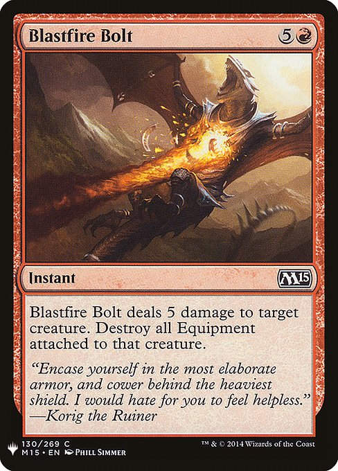 Blastfire Bolt (PLST) (M15-130)