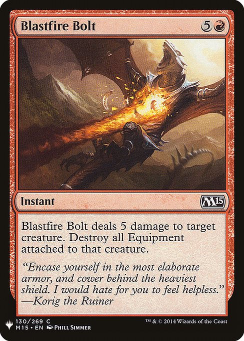 Blastfire Bolt (PLST) (M15-130)