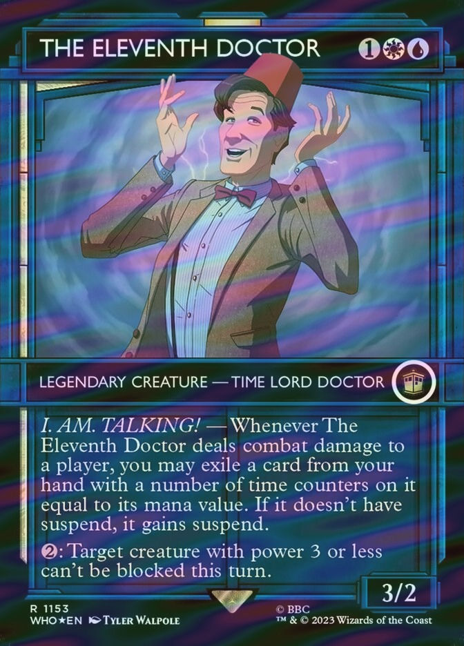 The Eleventh Doctor (WHO) (1153) / Borderless / Showcase / Surge Foil