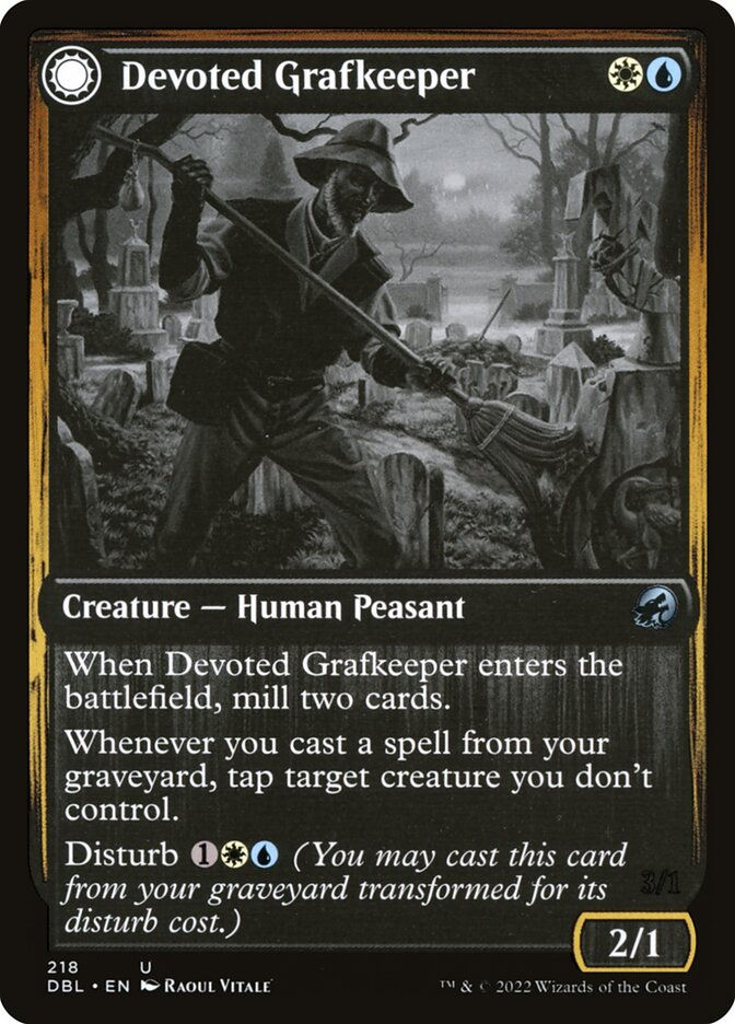 Devoted Grafkeeper // Departed Soulkeeper (DBL) (218) — cara 1 de 2