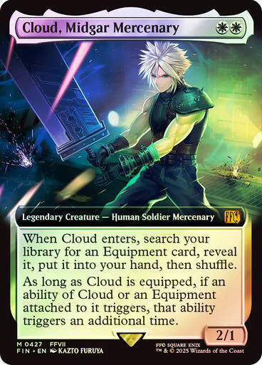 Cloud, Midgar Mercenary (FIN) (427) / Extended Art / Foil