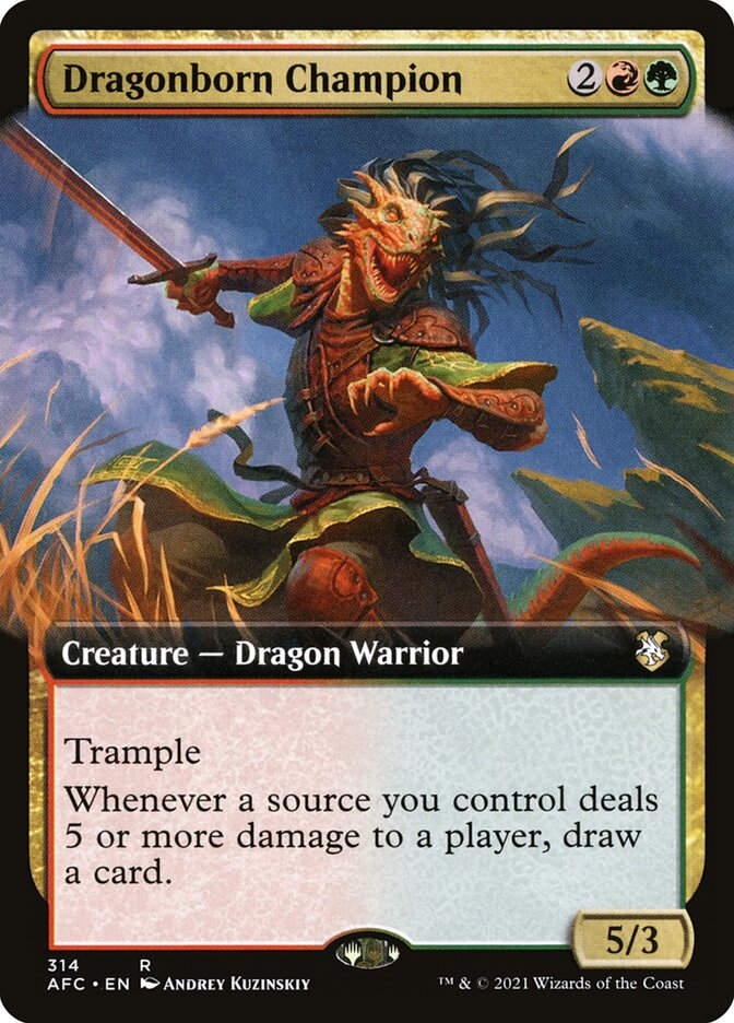 Dragonborn Champion (AFC) (314) / Extended Art