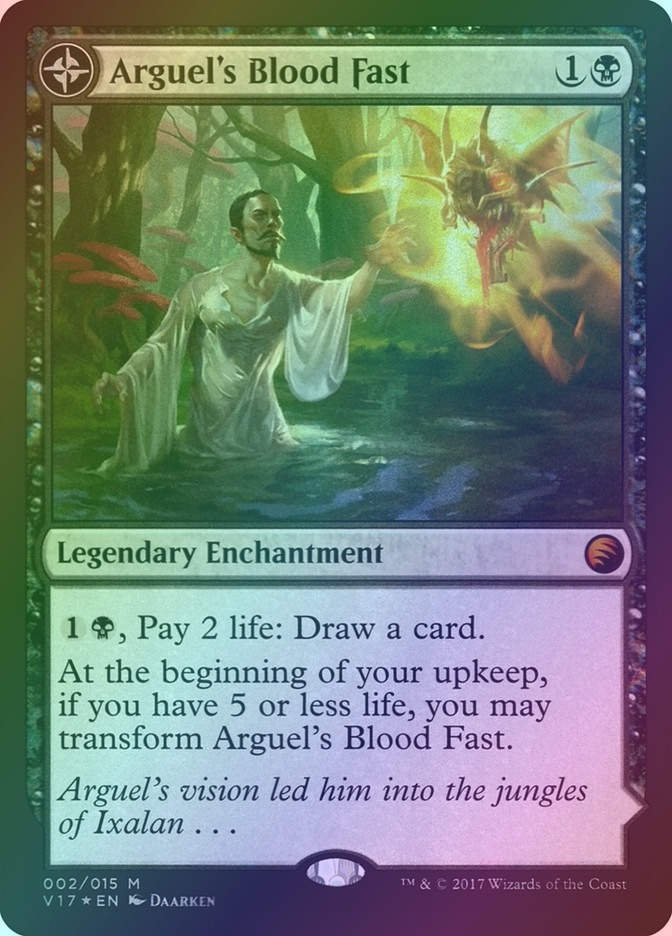 Arguel's Blood Fast // Temple of Aclazotz (V17) (2) / Foil