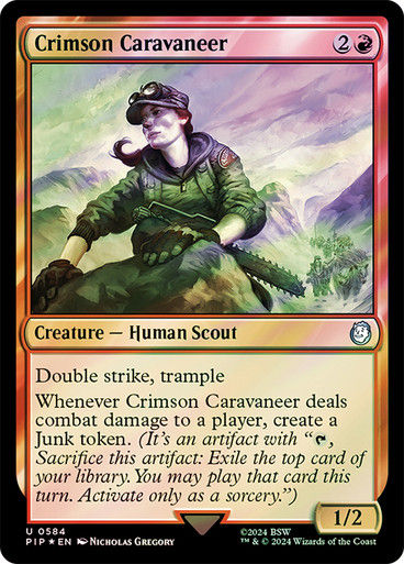 Crimson Caravaneer (pip) (584) / Surge Foil