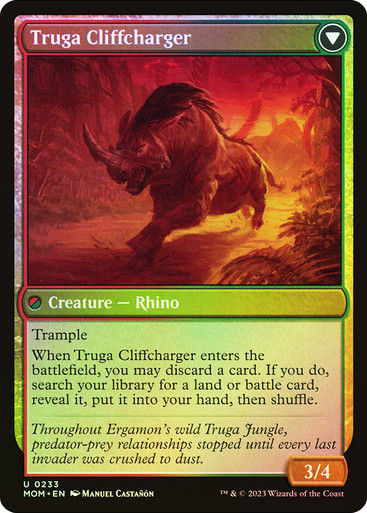 Invasion of Ergamon // Truga Cliffcharger (mom) / Foil — cara 2 de 2