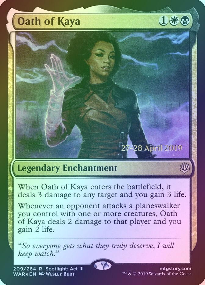 Oath of Kaya (PWAR) (209s) / Foil