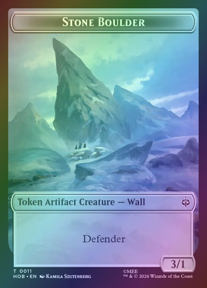 Dragon // Stone Boulder (THOB) (5 // 11) / Foil — cara 2 de 2