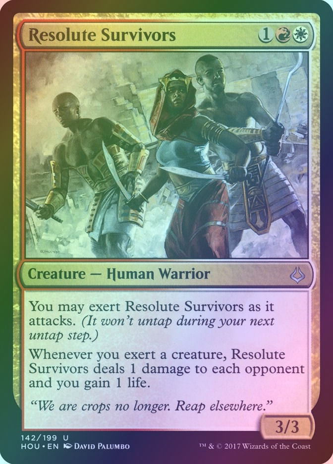 Resolute Survivors (HOU) (142) / Foil