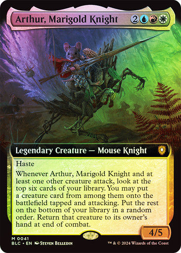 Arthur, Marigold Knight (blc) (41) / Extended Art Foil