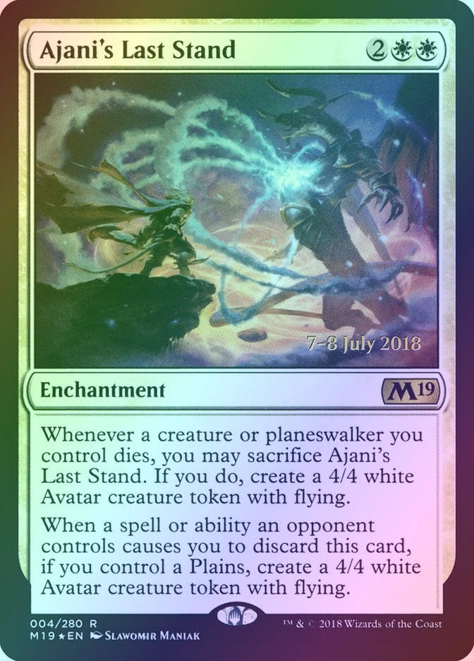 Ajani's Last Stand (PM19) (4s) / Foil