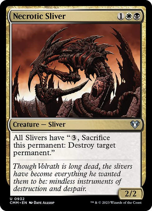 Necrotic Sliver (cmm) (Commander Deck)