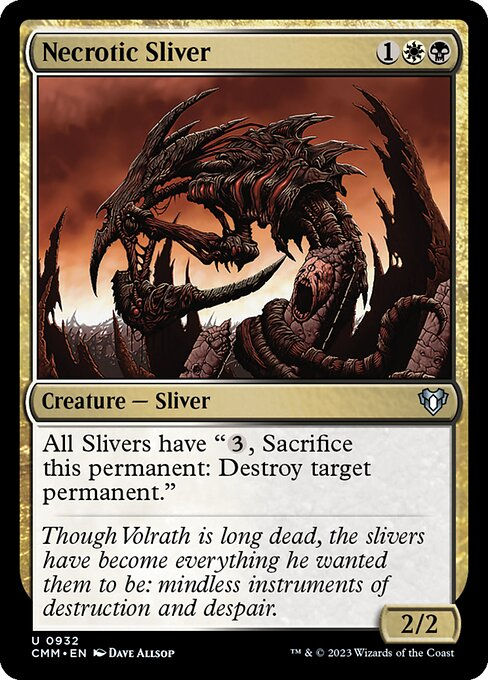 Necrotic Sliver (cmm) (Commander Deck)