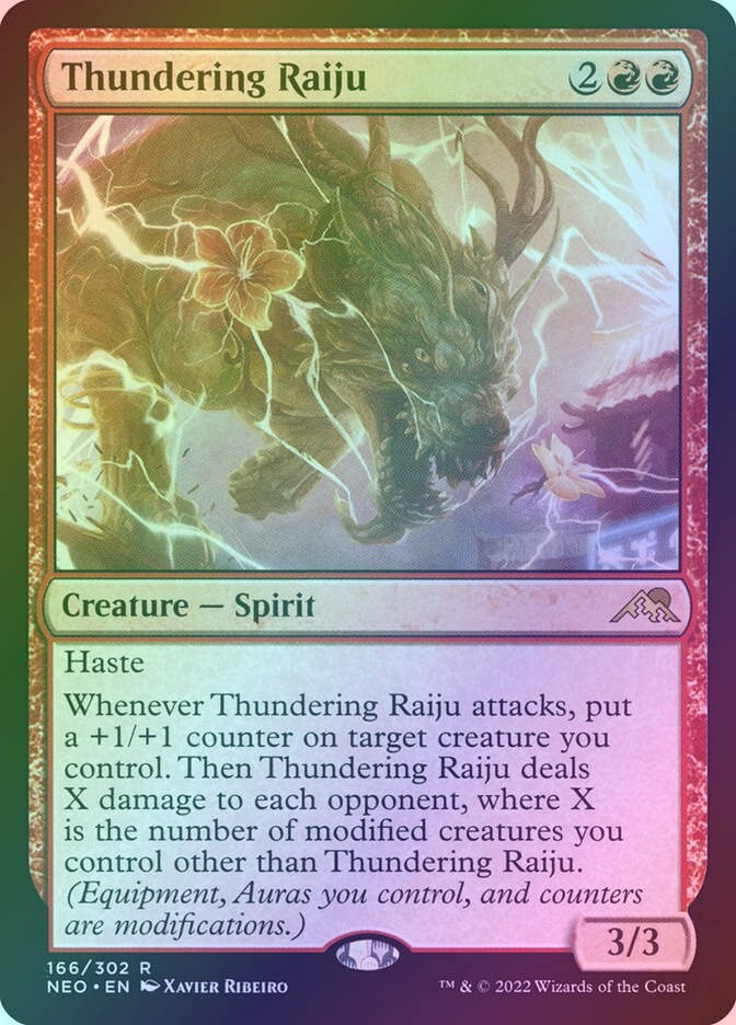 Thundering Raiju (NEO) (166) / Foil
