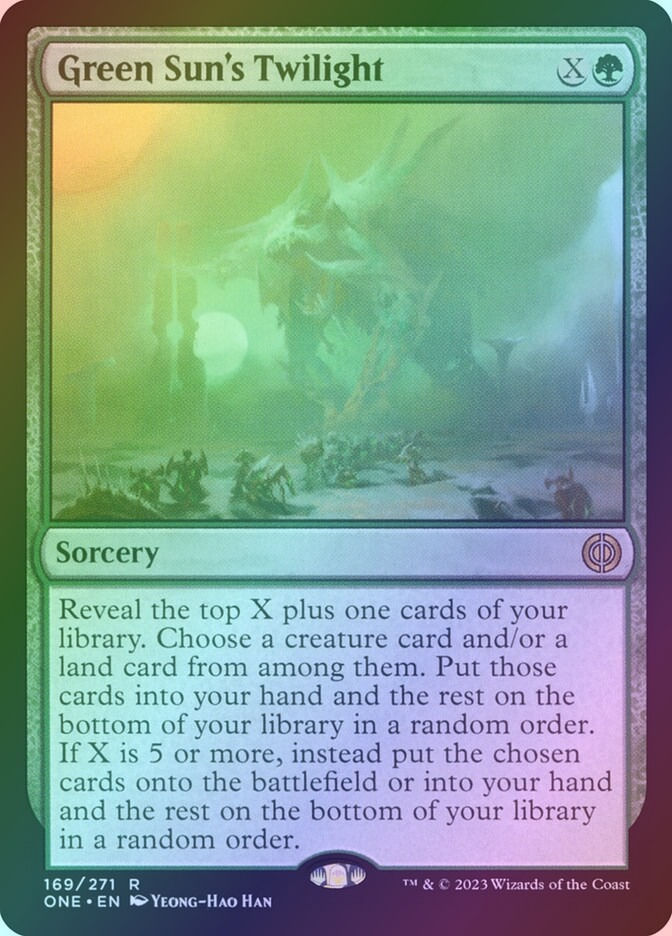 Green Sun's Twilight (ONE) (169) / Foil