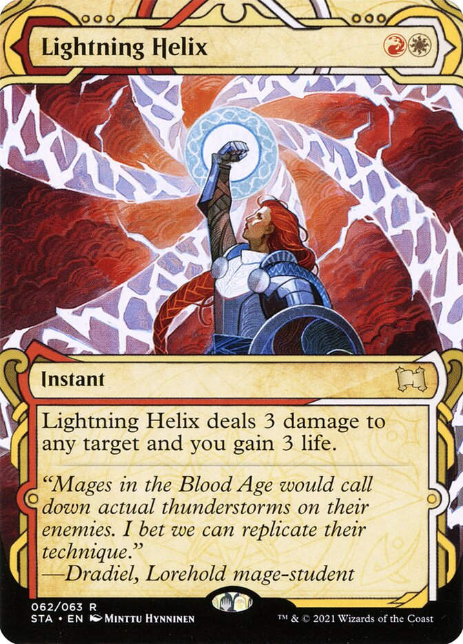 Lightning Helix (STA) (62) / Borderless / Showcase