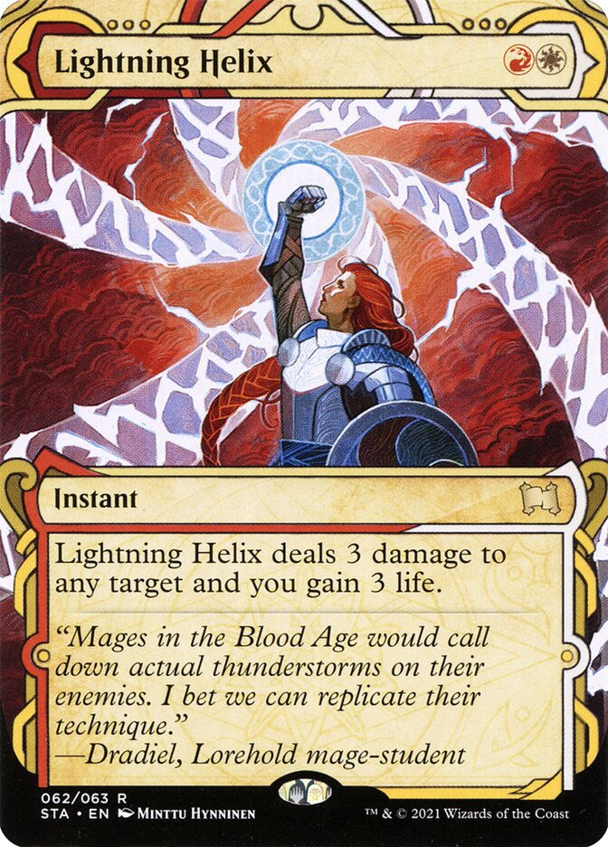 Lightning Helix (STA) (62) / Borderless / Showcase