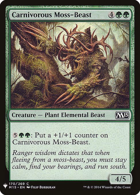 Carnivorous Moss-Beast (PLST) (M15-170)