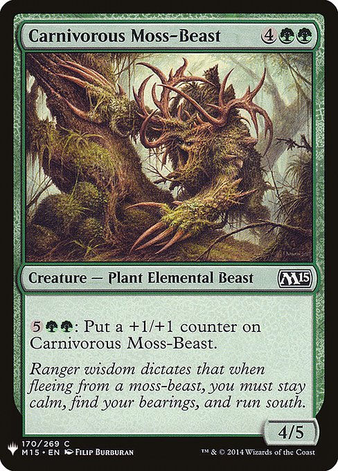Carnivorous Moss-Beast (PLST) (M15-170)