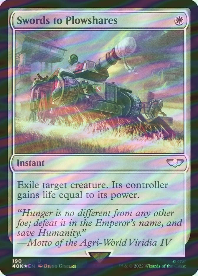 Swords to Plowshares (40K) (190★) / Surge Foil