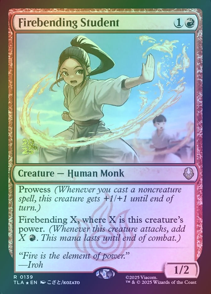 Firebending Student (PTLA) (139s) / Foil