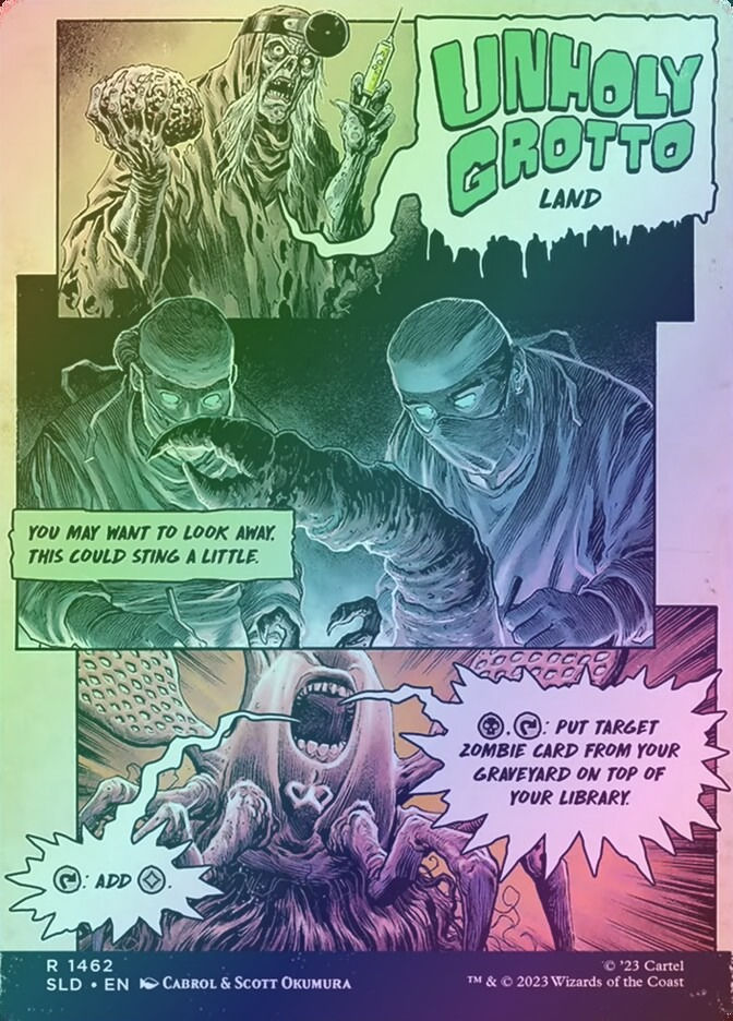 Unholy Grotto // Unholy Grotto (SLD) (1462) / Borderless / Foil — cara 2 de 2
