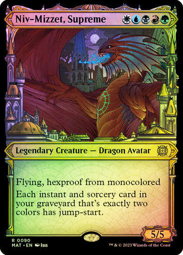 Niv-Mizzet, Supreme (MAT) / Showcase / Foil