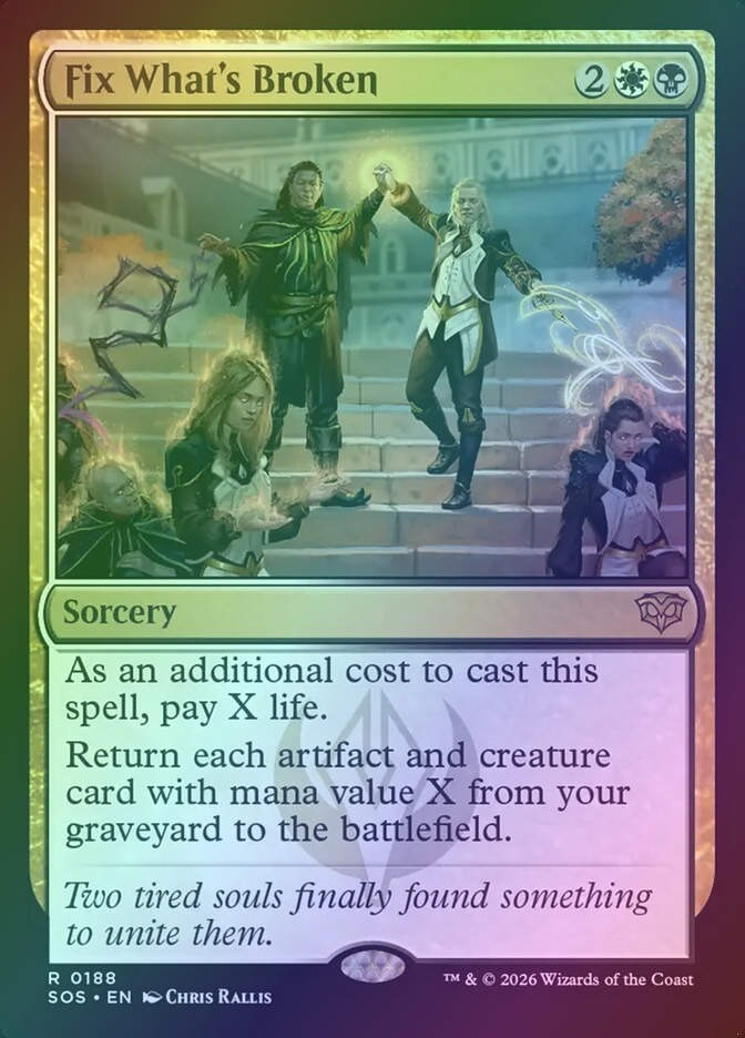 Fix What's Broken (SOS) (188) / Foil