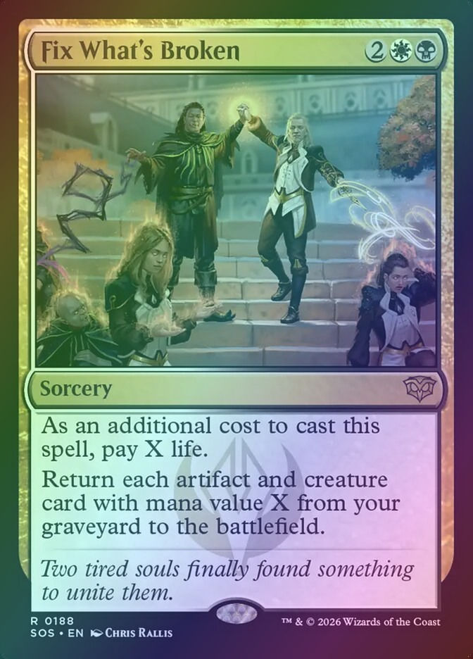 Fix What's Broken (SOS) (188) / Foil