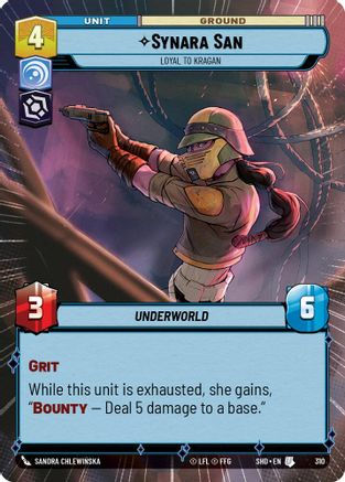 Synara San - Loyal to Kragan (Hyperspace) (SHD_#310) / Foil