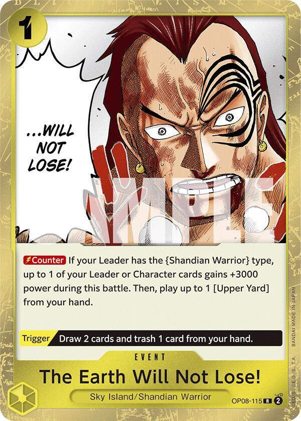 The Earth Will Not Lose! (OP08-115) / Foil