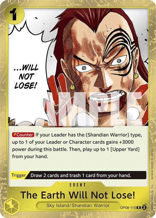 The Earth Will Not Lose! (OP08-115) / Foil