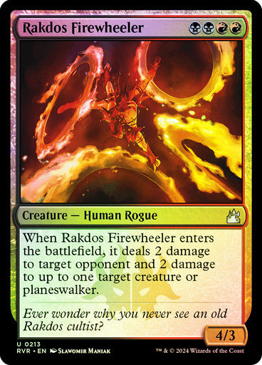 Rakdos Firewheeler (rvr) (213) / Foil