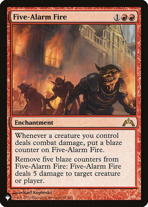 Five-Alarm Fire (PLST) (GTC-91)