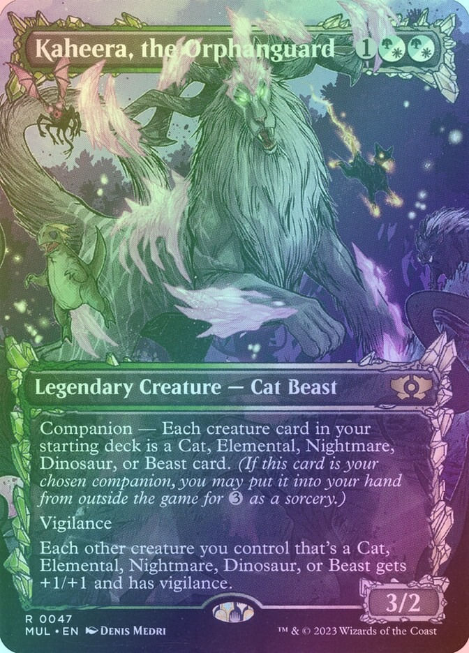 Kaheera, the Orphanguard (MUL) (47) / Borderless / Showcase / Foil