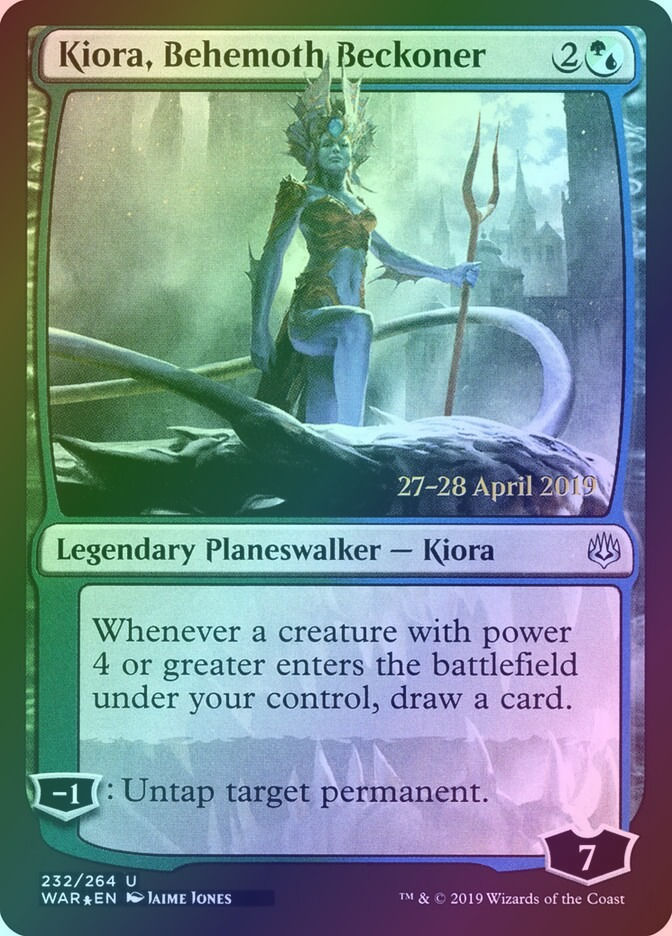 Kiora, Behemoth Beckoner (PWAR) (232s) / Foil
