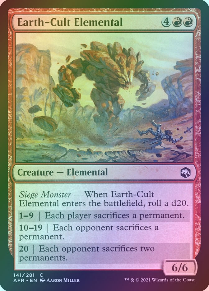 Earth-Cult Elemental (AFR) (141) / Foil