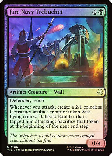 Fire Navy Trebuchet (TLA) (100) / Foil
