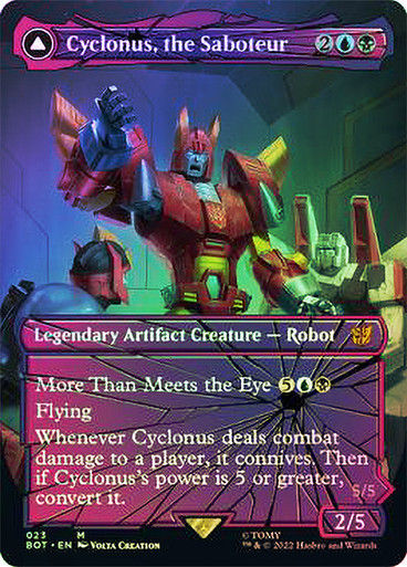 Cyclonus, the Saboteur // Cyclonus, Cybertronian Fighter (BOT) (23)  / Foil — cara 1 de 2