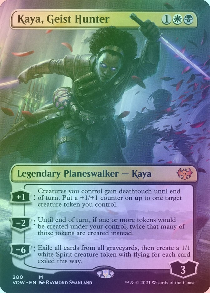 Kaya, Geist Hunter (VOW) (280) / Borderless / Foil