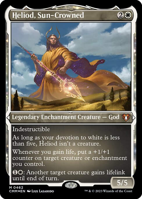 Heliod, Sun-Crowned (cmm) / Foil Etched