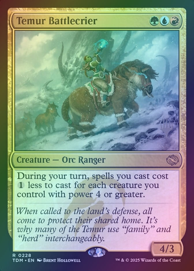 Temur Battlecrier (PTDM) (228p) / Foil