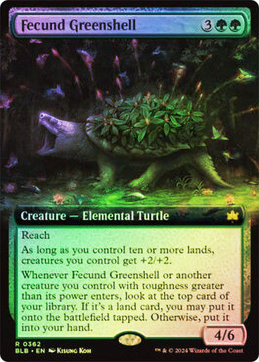 Fecund Greenshell (blb) (362) / Extended Art Foil